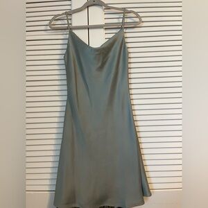 Elegant light green Slip Dress